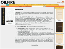 Tablet Screenshot of calfire.com